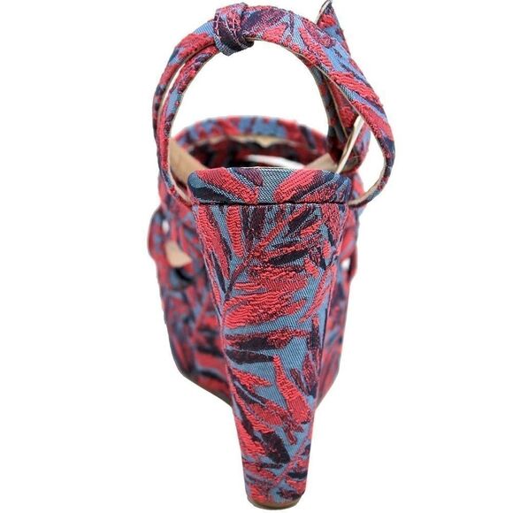 Charles David Judy Platform Wedge Floral Sandals - Picture 4 of 10